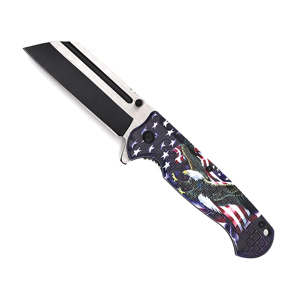 Eagle Banner Quick-Deploy Assisted Opening Knife - Black Tanto