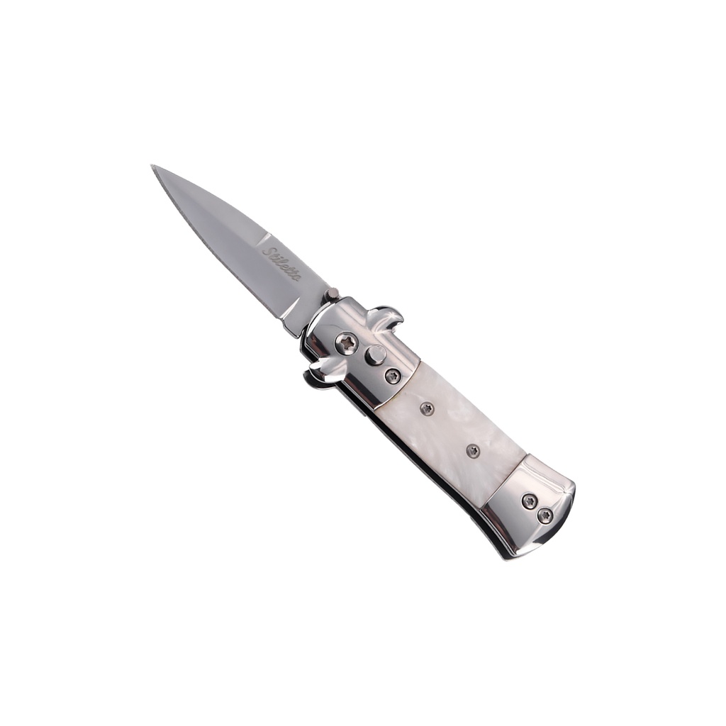 Milano Marble Micro Switchblade - White Marble