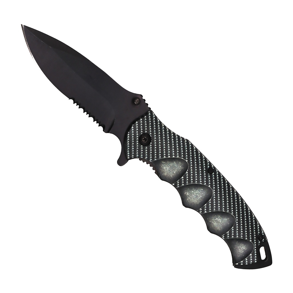 Spectral Grip Quick-Deploy Spring-Assisted Knife - Light Gray