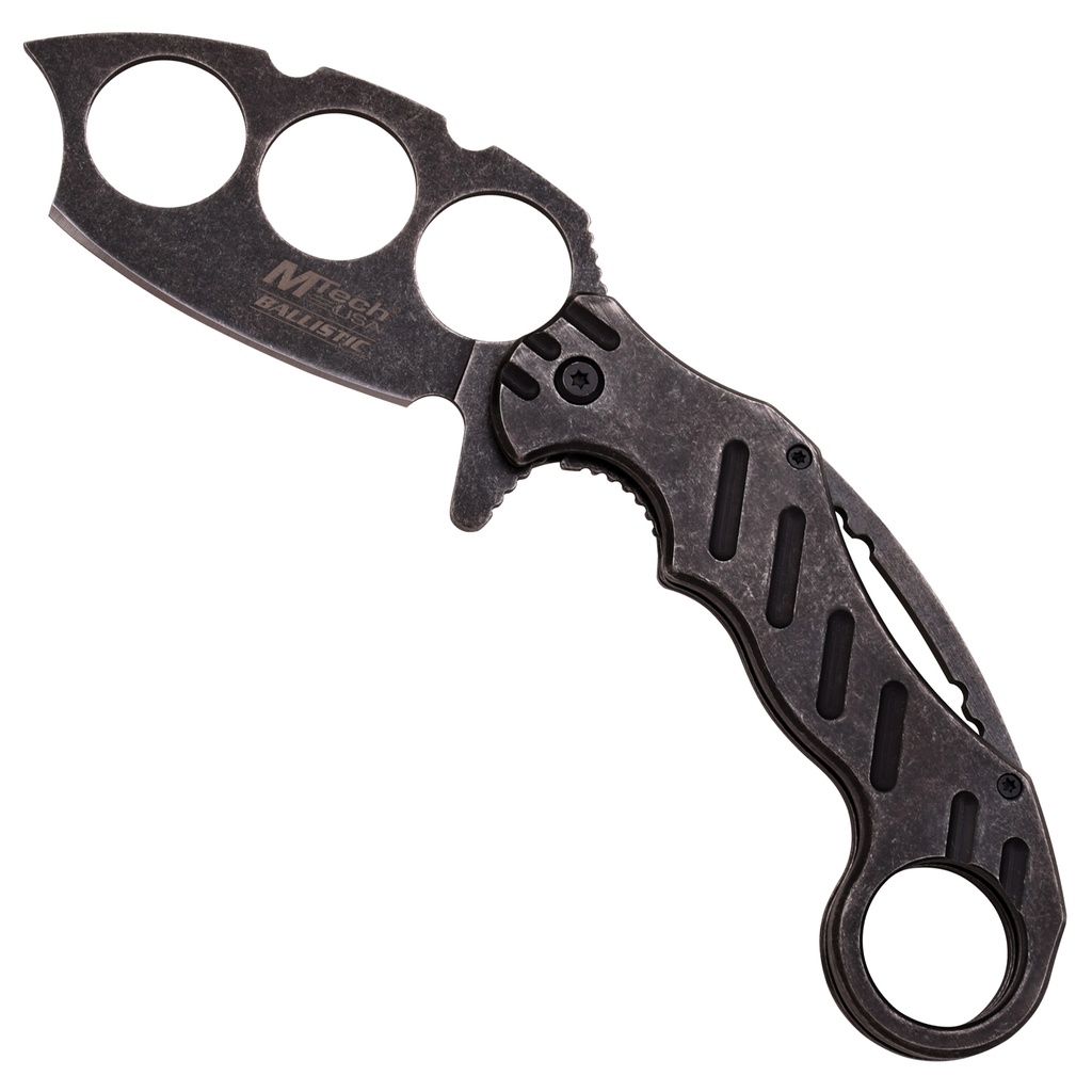 Iron Ring Rapid-Deploy Spring Assisted Knife - Stonewash Steel