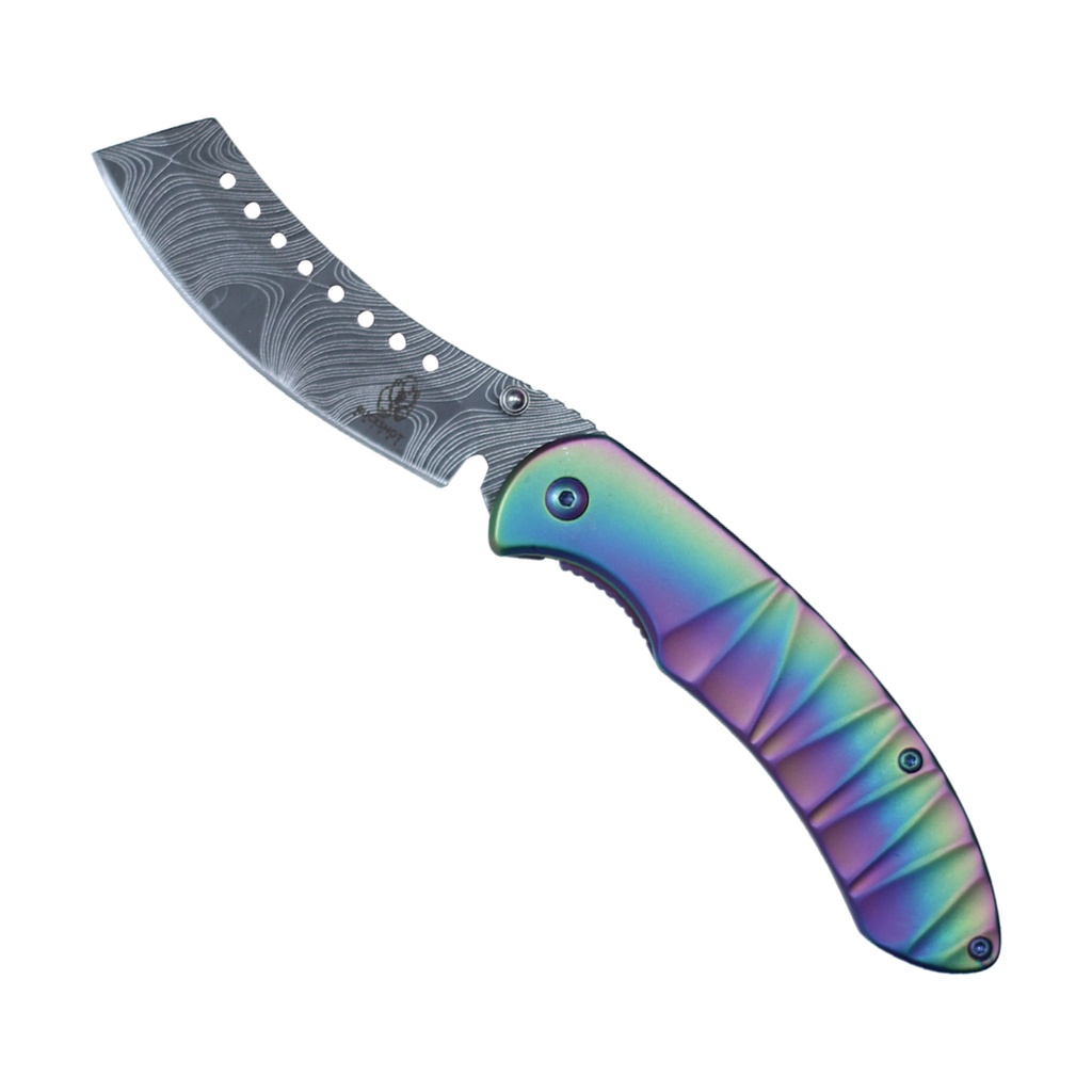 Prism Grind Quick-Assist Cleaver Knife - Rainbow Blade