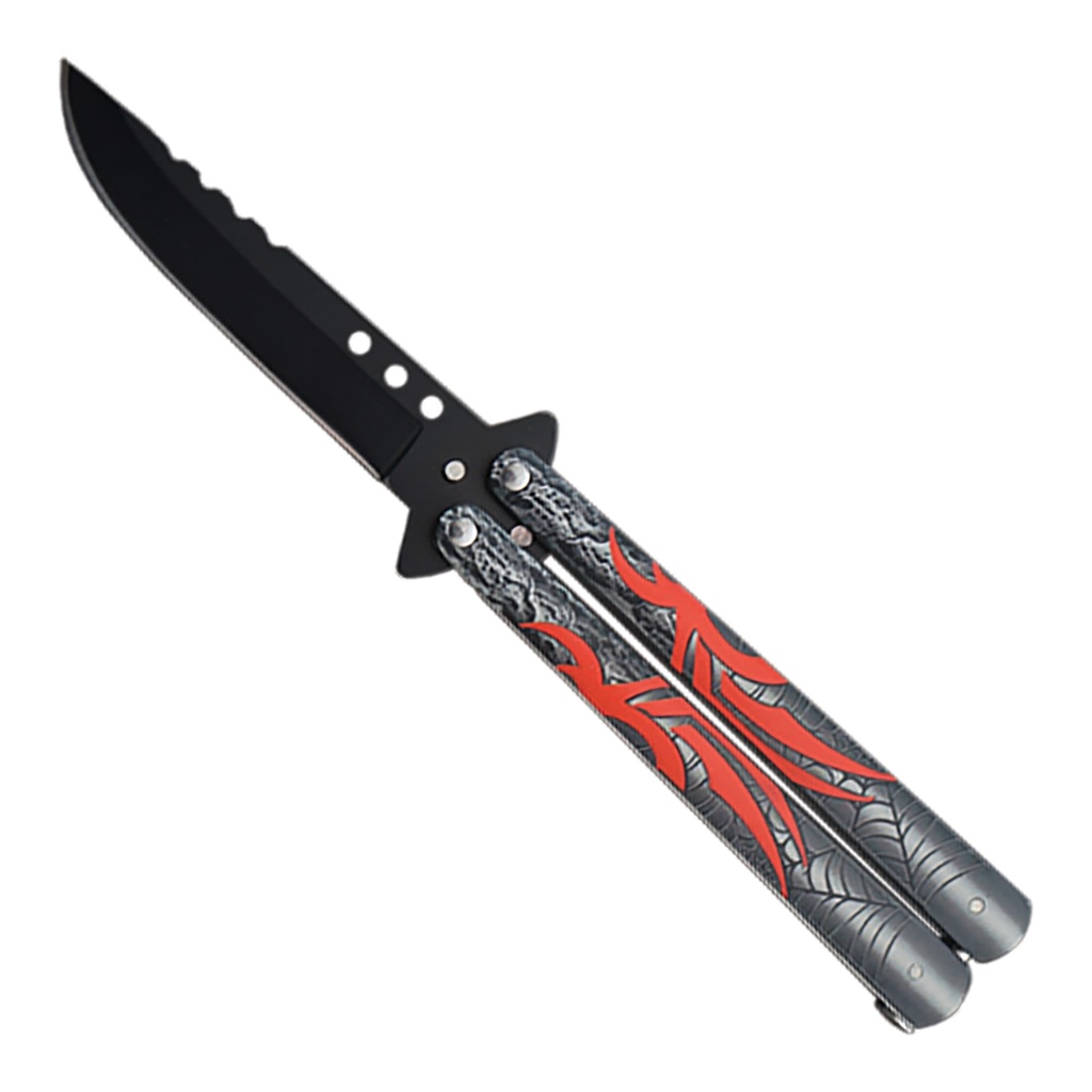 Arachnid Reflex Flip-Ready Butterfly Knife - Red