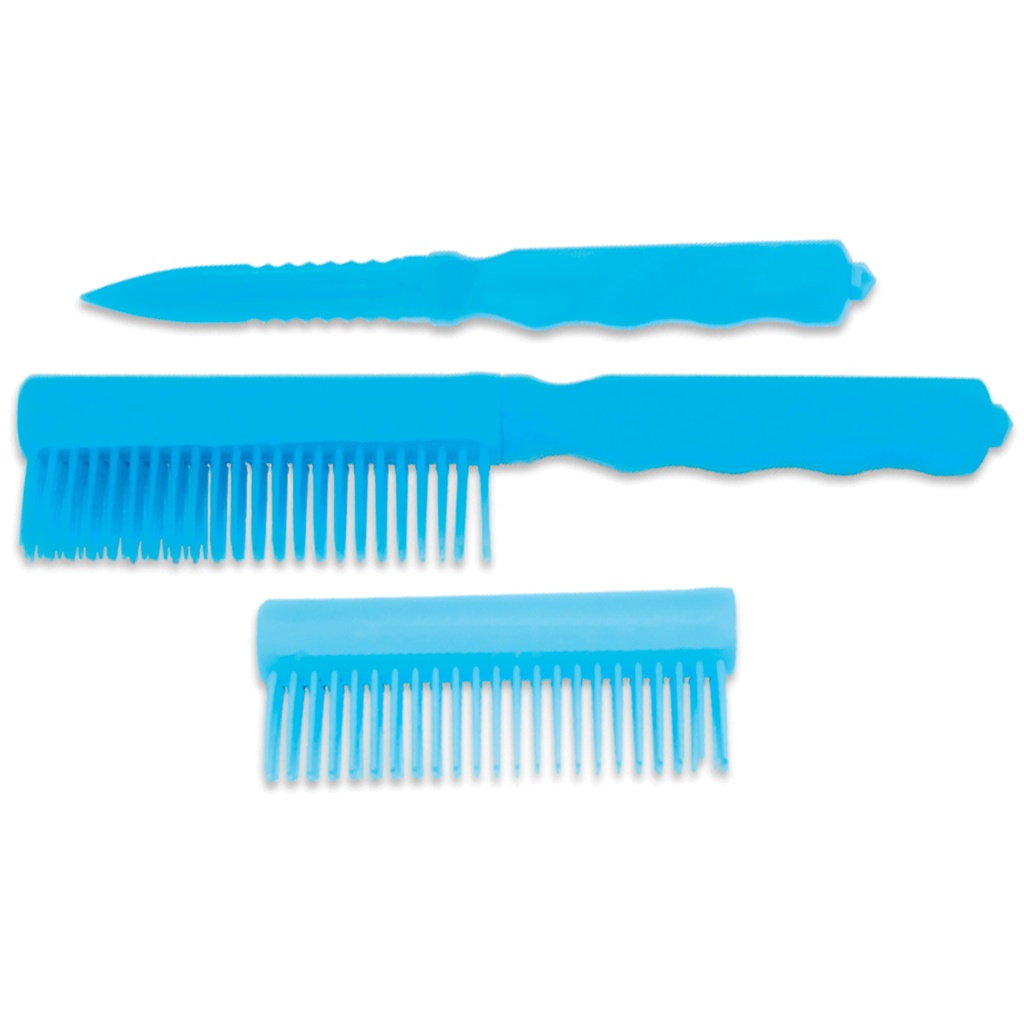Neon Escape Window-Breaker Comb Knife - Sky Blue