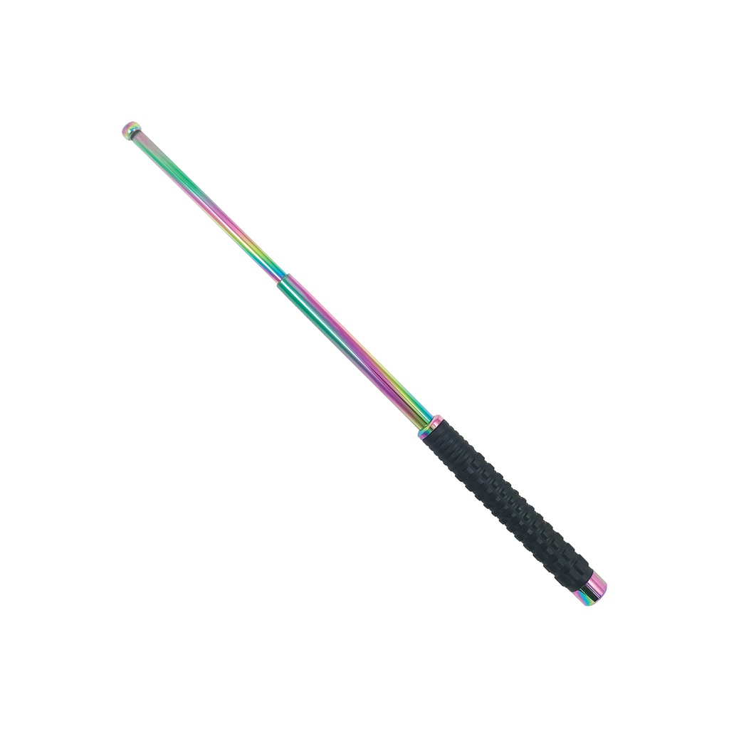 Prism-Guard Rapid-Deploy Expandable Baton - Rainbow Titanium