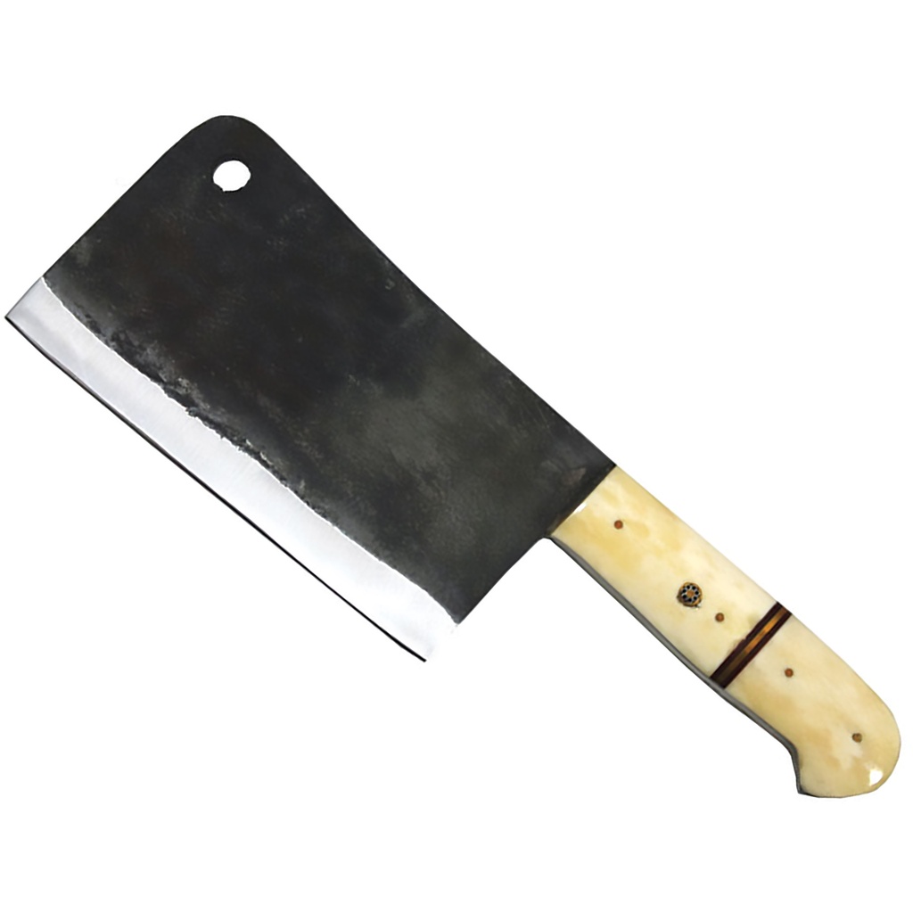Ranchman’s Edge Full-Tang Meat Cleaver - White Bone