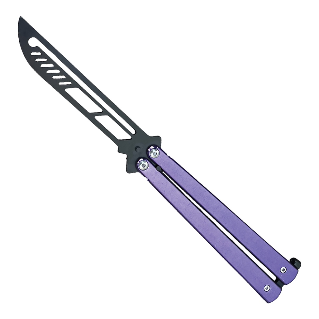 Smooth Sway BalanceMaster: Precision Training Butterfly Knife - Purple