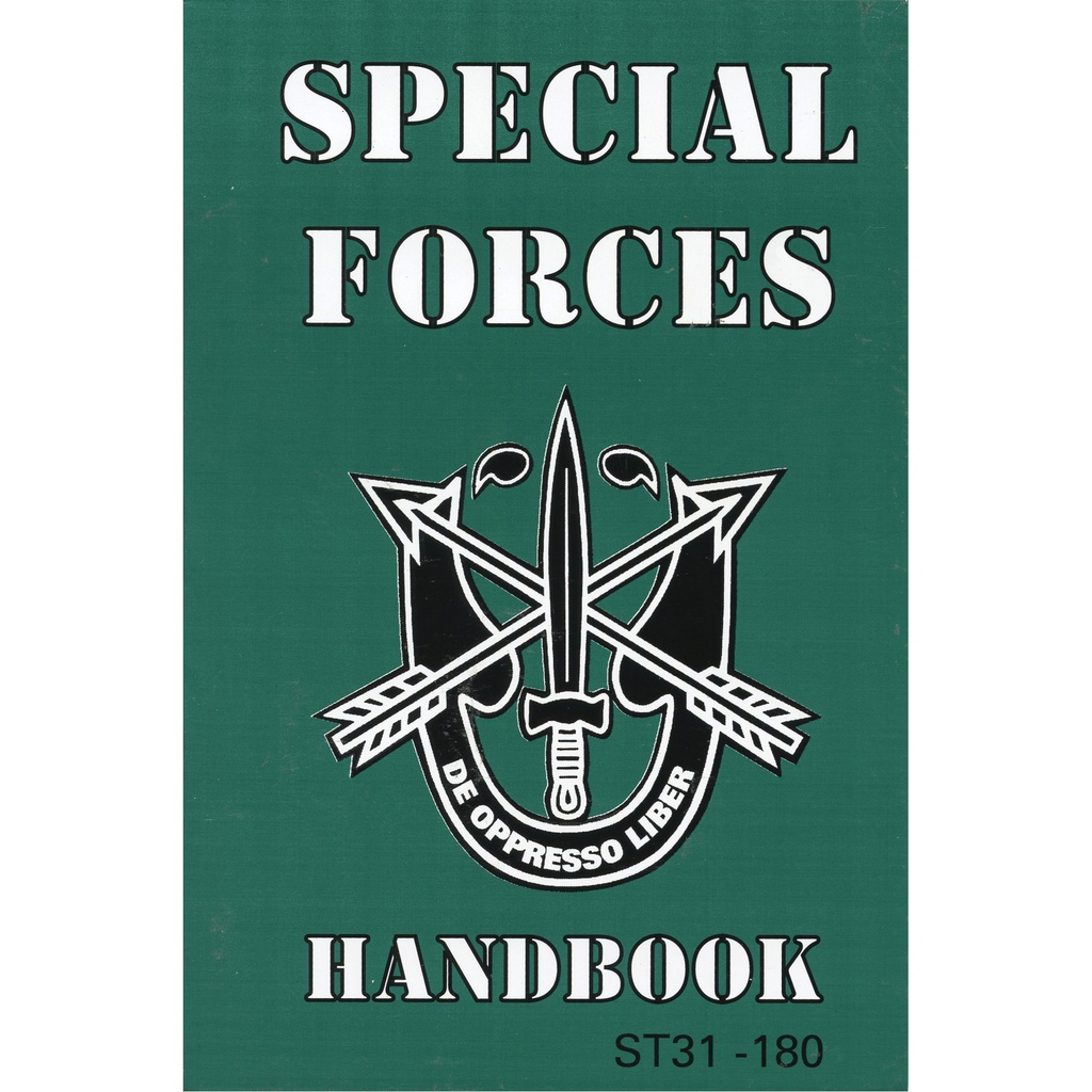Green Beret Crest Field-Ready Handbook - Olive Cover