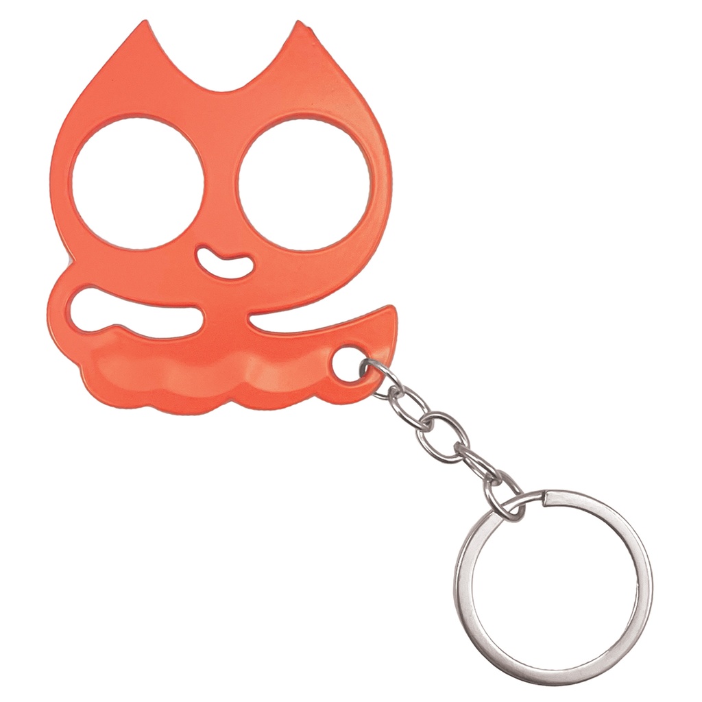 No More Nice Kitty Compact Cat Self-Defense Keychain - Coral