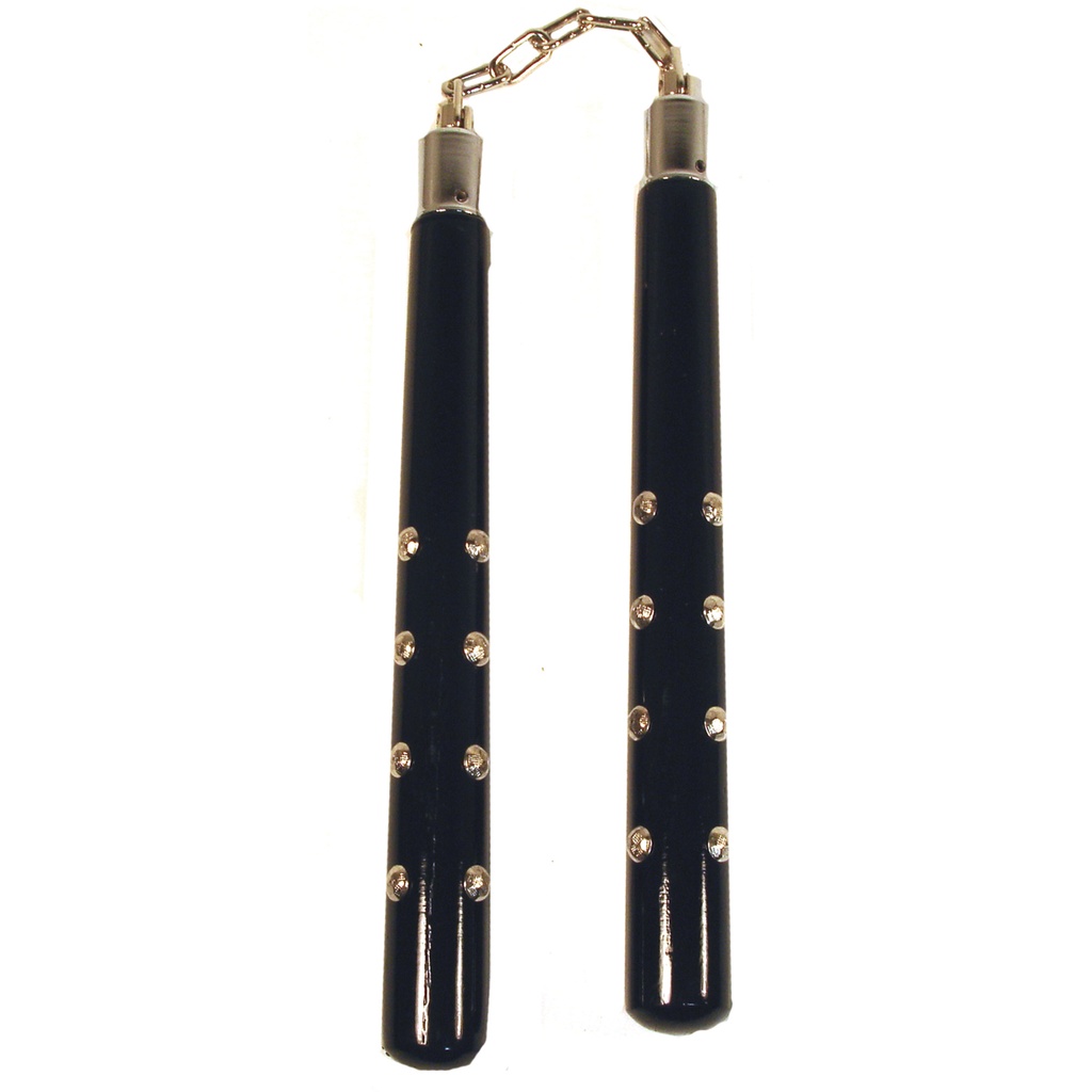 Midnight Spike Control Nunchucks - Black Gloss