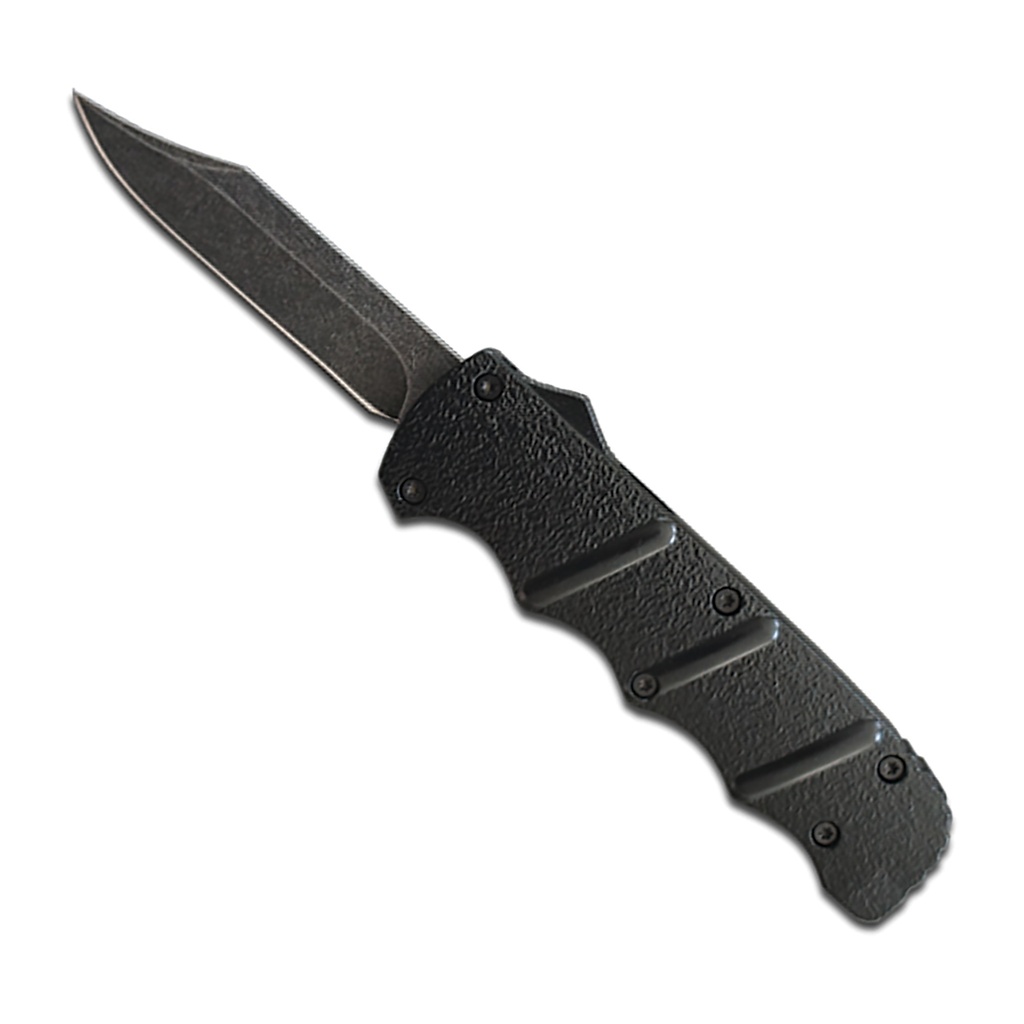 Stealth Bowline Rapid-Deploy OTF Knife - Black Stonewash