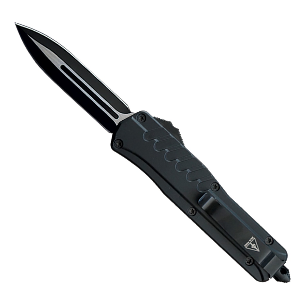Grip-Lock Rapid-Deploy OTF Knife - Black Rubber