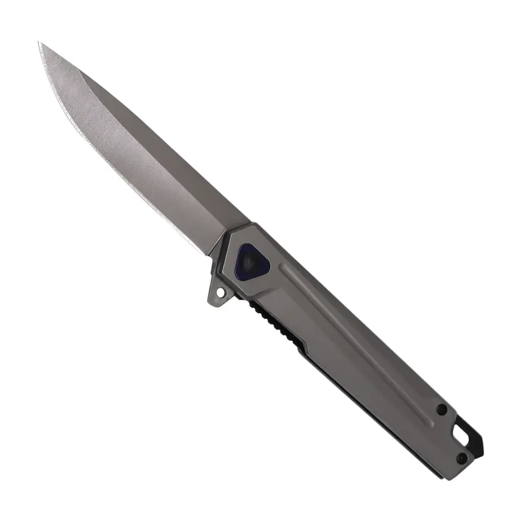 Vector Pivot Quick-Deploy Spring Assisted Knife - Gray Aluminum