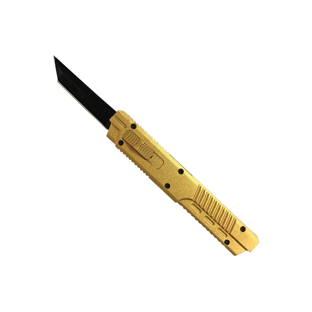 Golden Razor Micro-Profile OTF Knife - Anodized Gold