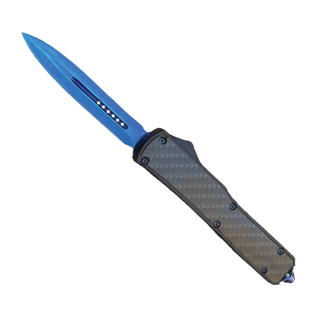 Cerulean Bolt Rapid-Action OTF Knife - Carbon Fiber Inlay