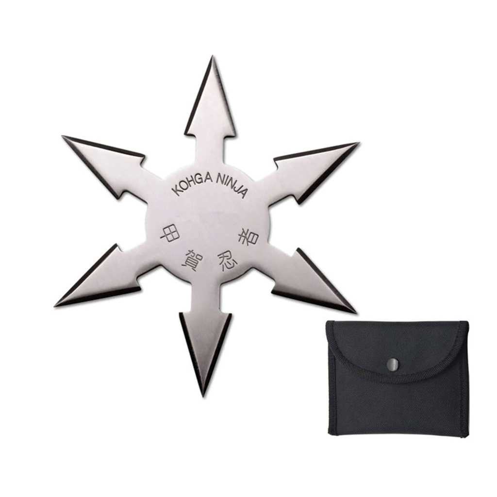 Sixfold Nova Precision-Balanced Throwing Star - Silver