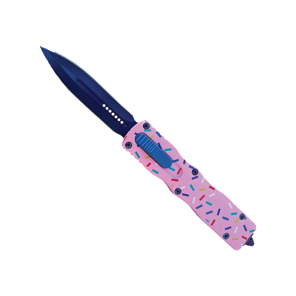 Sprinkle Storm Front-Switch OTF Automatic Knife - Pink