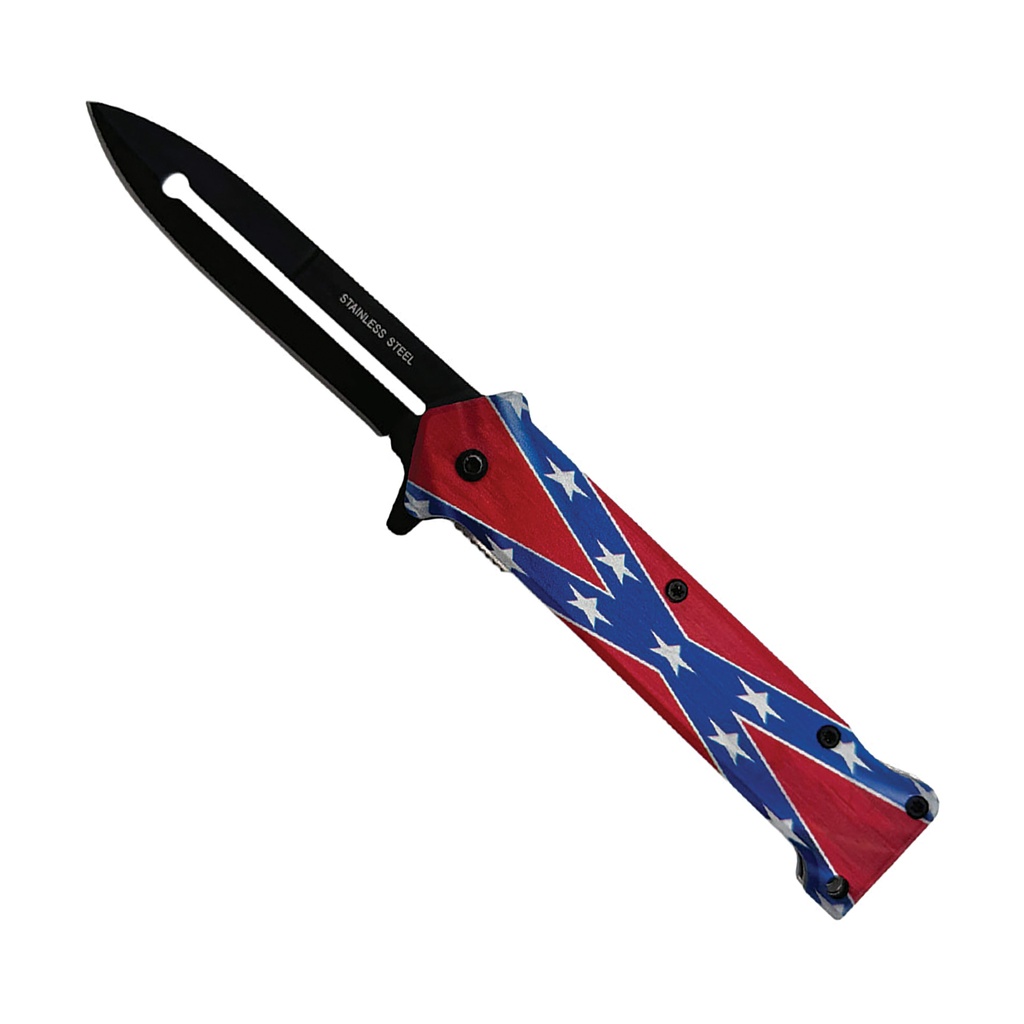 Flag Emblem Quick-Assist Pocket Knife - Matte Black