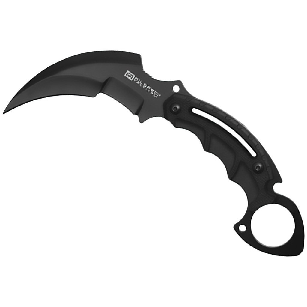 Night Claw Predator-Control Karambit Knife - Matte Black