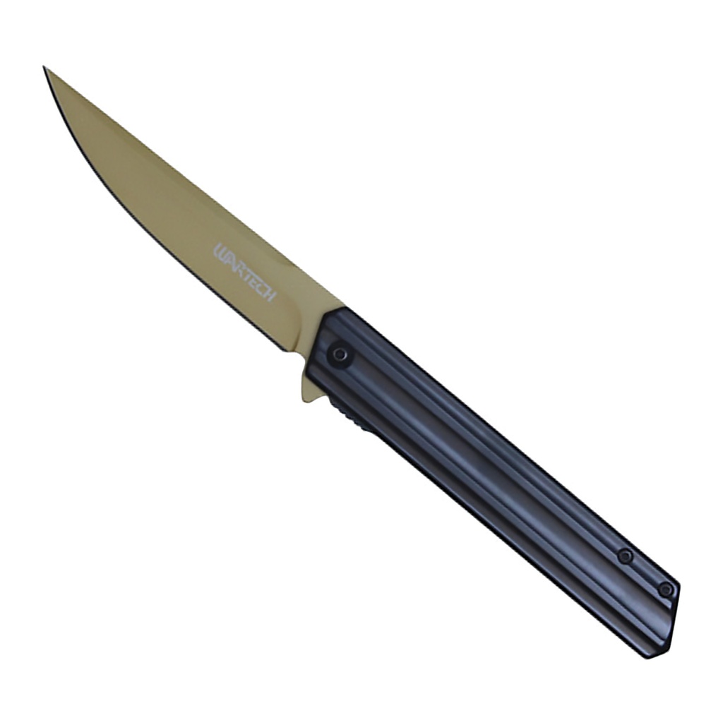 Auric Strike Quick-Deploy Assisted Opening Knife - Gold Blade