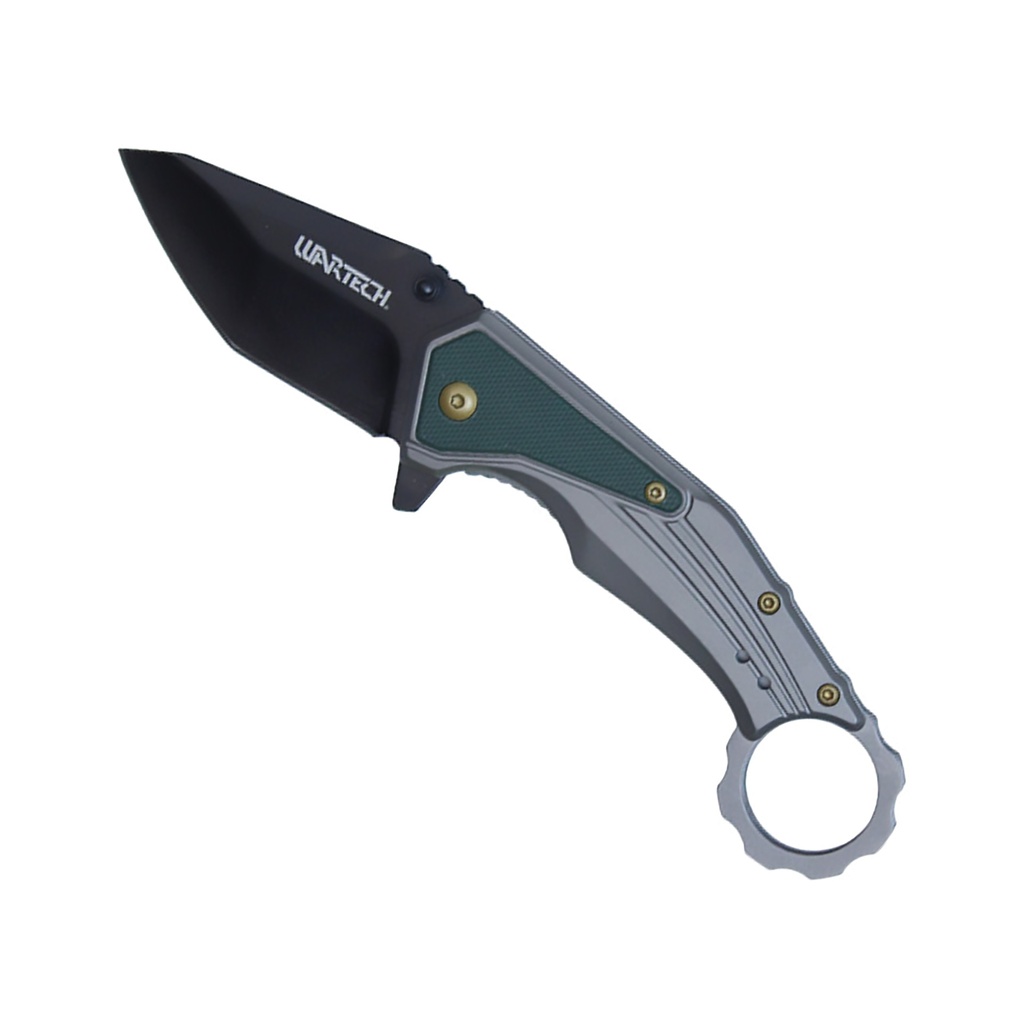 Ring‑Sentinel Quick‑Assist Pocket Knife - Grey Steel
