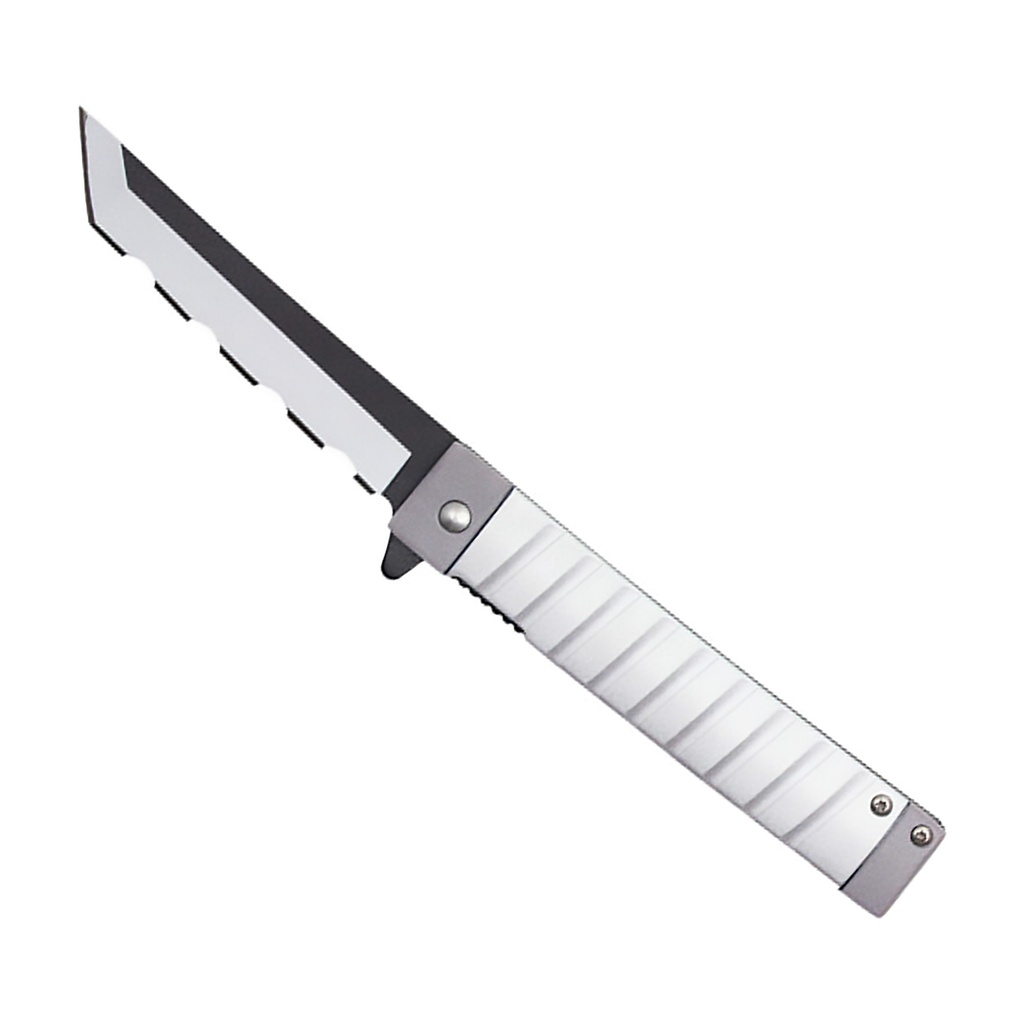 Shonen Strike Anime Replica Spring-Assisted Pocket Knife - White
