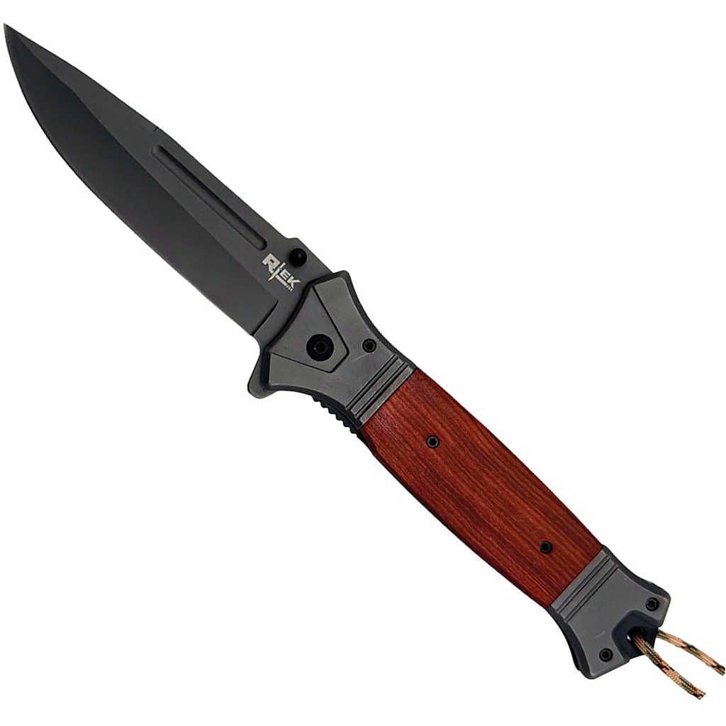 Jumbo Paracord Companion Assist-Open Folding Knife - Spanish Wood