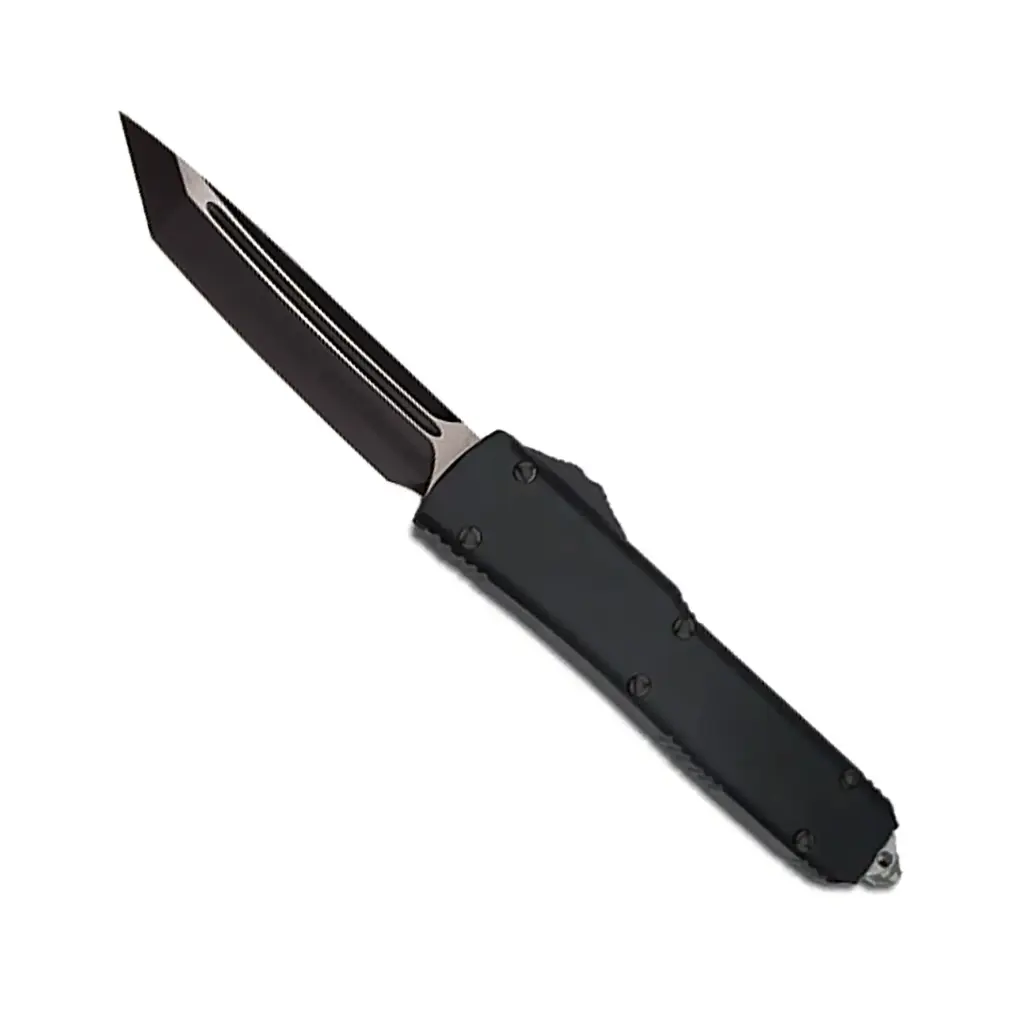 Midnight Vector Tactical OTF Knife - Black Aluminum