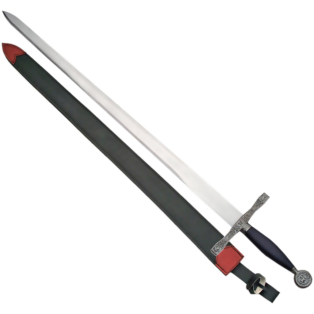 Crowned Heir King Arthur Sword Replica - Silver and Black