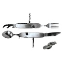 SAMPLE -TrailSplit Dual-Use Camping Utensil Multi Tool - Stainless Steel