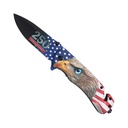 SAMPLE - Eagle 250 Patriot Rescue Spring-Assisted Knife - Flag Aluminum