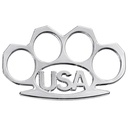 Patriot Grip USA Brass Knuckle - Silver Metal