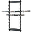 Vertical Arsenal Multi-Tier Sword Rack - Black Wood