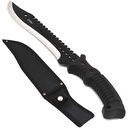 Blackout Sawback Field-Ready Tactical Fixed Blade - Matte Black