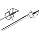 Midnight Duelist Wire-Wrapped Rapier Sword - Black