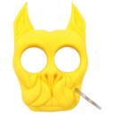 Bulldog Sentinel Two-Finger Self-Defense Keychain - Yellow ABS