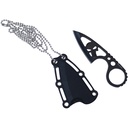 Skull Sentinel Ultra-Compact Neck Knife - Black