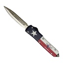 Lone Star Pride Dual-Action OTF Knife - Texas Flag