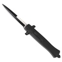 Midnight Stiletto Push-Button OTF Knife - Matte Black