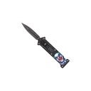 Grin Reaper Quick-Deploy Mini OTF Knife - Black Zinc