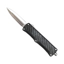 Carbon Weave Twin-Edge OTF Knife - Carbon Fiber