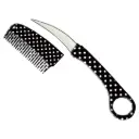 Pin-Dot Phantom Covert Comb Knife - Black Polka Dot