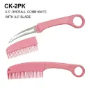 Urban Halo Ring-Control Comb Knife - Matte Pink