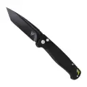 Signal Shadow Rapid-Deploy Tanto Automatic Knife - Black Aluminum