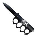 Outlaw Patriot Knuckle-Assisted Trench Knife - Black Aluminum