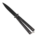 Shadow Scorpion Balisong Trainer Knife - Midnight Black