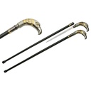 Regal Raptor Gentleman Sword Cane - Silver Gold