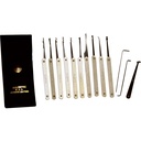 Pocket Locksmith Precision Lock Pick Set - Black Leather